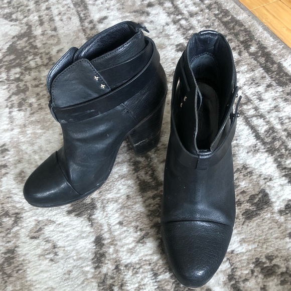 Authentic Rag and Bone Harrow Booties in Black - Picture 1 of 6